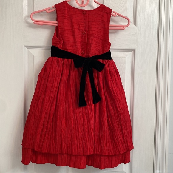 Girls Red and Black Christmas / Holiday Dress size 6 - Picture 2 of 8